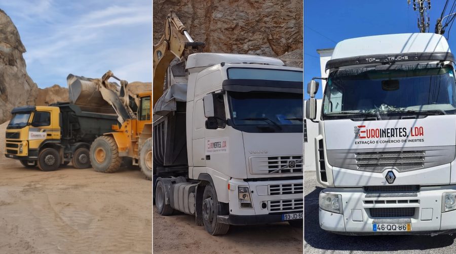 Camiões - EuroInertes -Produção e venda de inertes em Caldas da Rainha